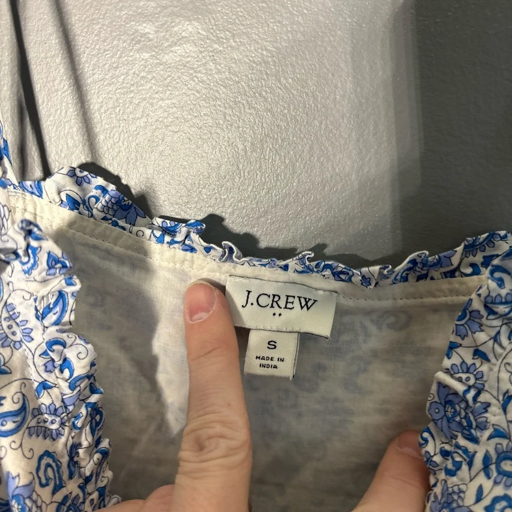 J.Crew Ruffle Tiered Maxi CoverUp Dress Women’s Size Small - Picture 4 of 4